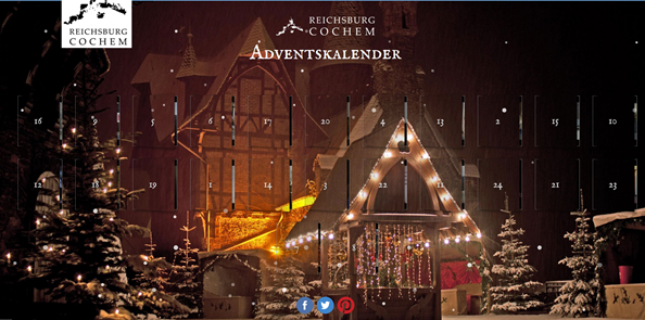Poster Bild der Spende Virtueller Adventskalender 2020 der Reichburg Cochem - Spenden für die Elterninitiative