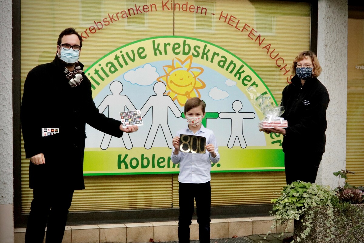 Poster Bild der Spende Gemeinsame Aktion der Drittklässler der Grundschule Moselweiß