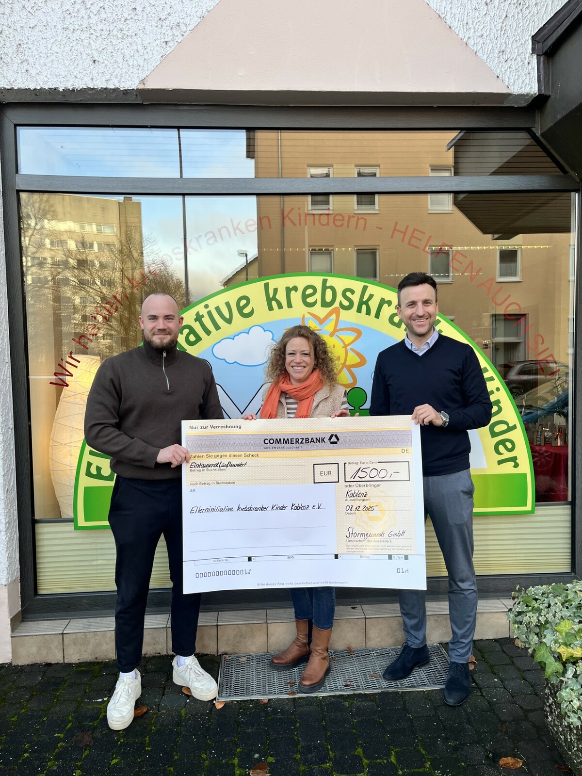 Poster Bild der Spende Erneute Weihnachtsspende von Stormguards 