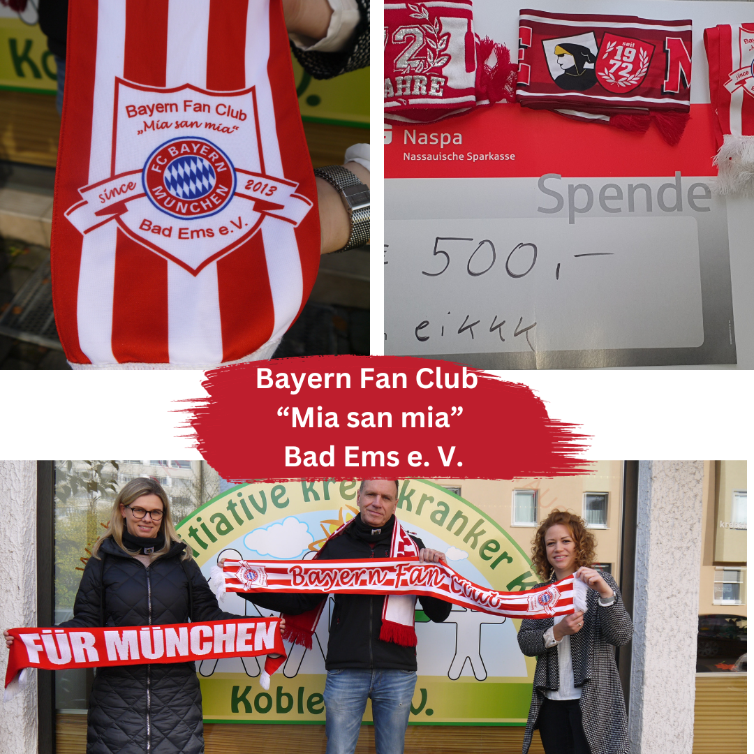 Poster Bild der Spende Bayern Fan Club "Mia san mia" Bad Ems e. V.