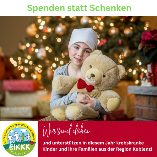 Poster Bild der Spende Spenden statt Schenken 