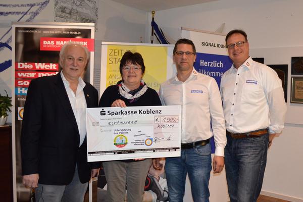 Installateur und Heizungsbauer Innung Mittelrhein/Mosel spendet