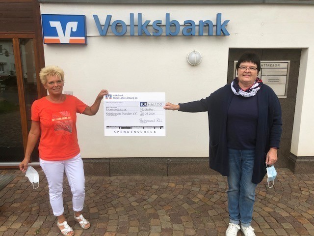 Poster Bild der Spende Volksbank Rhein-Lahn-Limburg eG unterstützt uns mit "KLEIN-CENT-SPAREN"