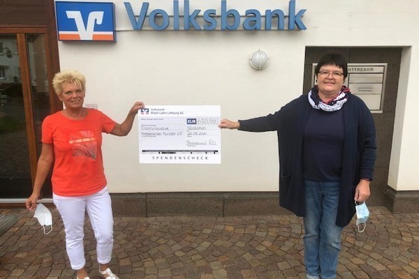 Volksbank Rhein-Lahn-Limburg eG unterstützt uns mit "KLEIN-CENT-SPAREN"